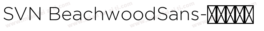 SVN BeachwoodSans字体转换